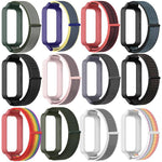 Cinturino per orologio xDfind con copertura in plastica e passante in nylon integrato., For Xiaomi Smart Band 9 Active / Redmi Band 3