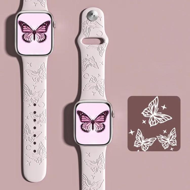 Cinturino per orologio in silicone con incisione laser 3D xDfind, For Apple Watch 42 / 44 / 45 / 46 / 49mm, For Apple Watch 38 / 40 / 41 / S11 42mm