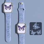 Cinturino per orologio in silicone con incisione laser 3D xDfind, For Apple Watch 42 / 44 / 45 / 46 / 49mm, For Apple Watch 38 / 40 / 41 / S11 42mm