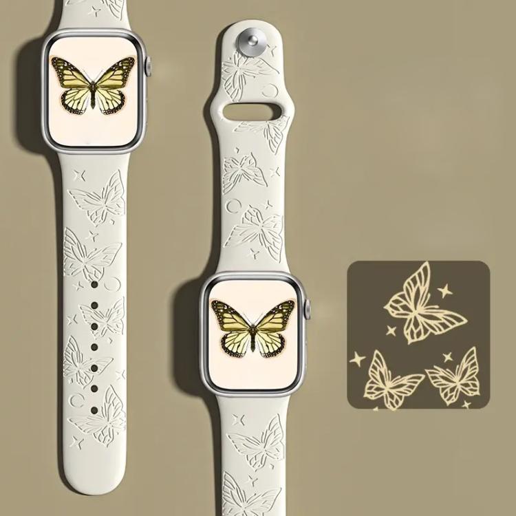 Cinturino per orologio in silicone con incisione laser 3D xDfind, For Apple Watch 42 / 44 / 45 / 46 / 49mm, For Apple Watch 38 / 40 / 41 / S11 42mm