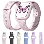 Cinturino per orologio in silicone con incisione laser 3D xDfind, For Apple Watch 42 / 44 / 45 / 46 / 49mm, For Apple Watch 38 / 40 / 41 / S11 42mm
