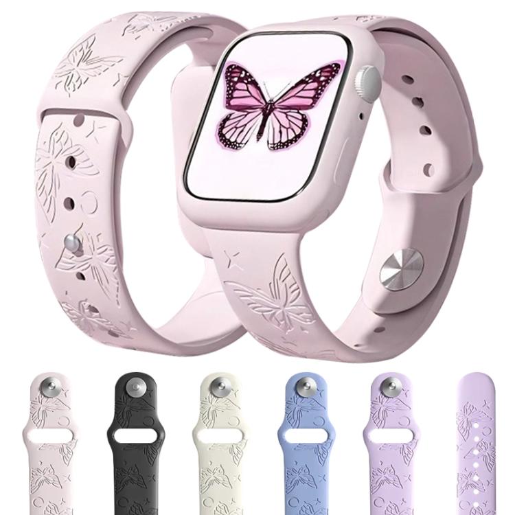 Cinturino per orologio in silicone con incisione laser 3D xDfind, For Apple Watch 42 / 44 / 45 / 46 / 49mm, For Apple Watch 38 / 40 / 41 / S11 42mm