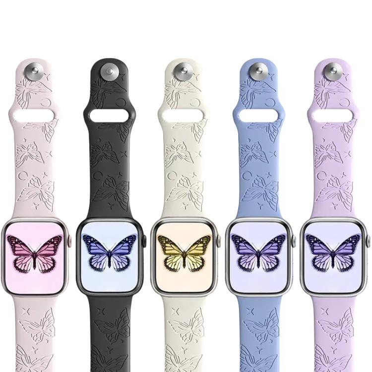 Cinturino per orologio in silicone con incisione laser 3D xDfind, For Apple Watch 42 / 44 / 45 / 46 / 49mm, For Apple Watch 38 / 40 / 41 / S11 42mm