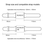 Cinturino per orologio in silicone con incisione laser 3D xDfind, For Apple Watch 42 / 44 / 45 / 46 / 49mm, For Apple Watch 38 / 40 / 41 / S11 42mm