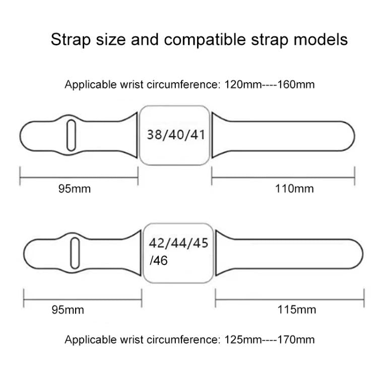 Cinturino per orologio in silicone con incisione laser 3D xDfind, For Apple Watch 42 / 44 / 45 / 46 / 49mm, For Apple Watch 38 / 40 / 41 / S11 42mm