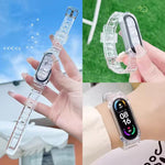 Cinturino per orologio xDfind Glacier Armor con cover integrata in TPU, For Xiaomi Smart Band 10 / 9 / 8