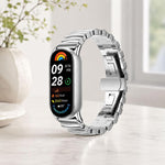 xDfind Cinturino per orologio in metallo irregolare, For Xiaomi Smart Band 10 / 9 / 8