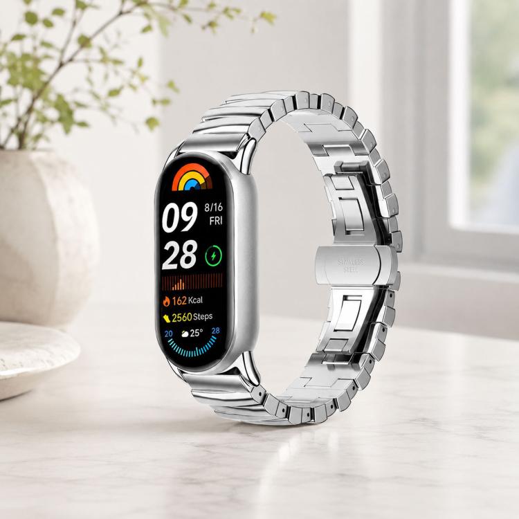 xDfind Cinturino per orologio in metallo irregolare, For Xiaomi Smart Band 10 / 9 / 8