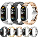 xDfind Cinturino per orologio in metallo irregolare, For Xiaomi Smart Band 10 / 9 / 8