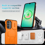 Custodia per telefono con supporto MagSafe scorrevole Camshield, For Samsung Galaxy A26 5G / A17 5G / 4G, For Samsung Galaxy A16 5G / 4G, For Samsung Galaxy A15 5G / 4G