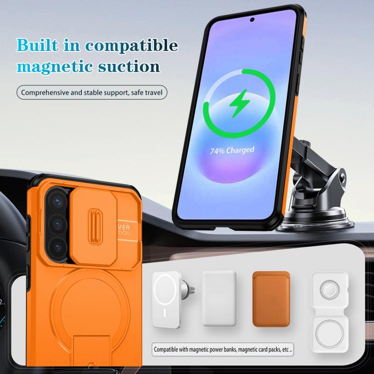 Custodia per telefono con supporto MagSafe scorrevole Camshield, For Samsung Galaxy A57 5G, For Samsung Galaxy A36 5G / A56 5G / A37, For Galaxy A27 5G