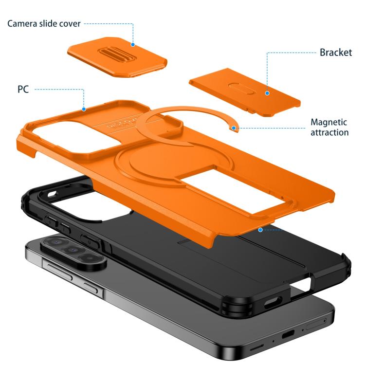 Custodia per telefono con supporto MagSafe scorrevole Camshield, For Samsung Galaxy A57 5G, For Samsung Galaxy A36 5G / A56 5G / A37, For Galaxy A27 5G