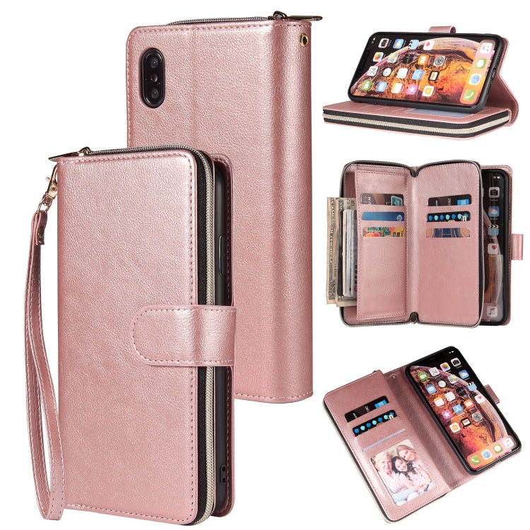 Custodia portafoglio in pelle PU per iPhone XR XS Max