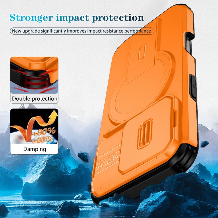 Custodia per telefono con supporto MagSafe scorrevole Camshield, For iPhone 16 Pro, For iPhone 16 Plus, For iPhone 16