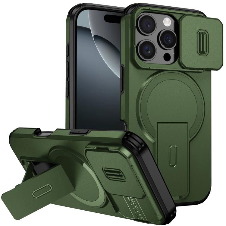 Custodia per telefono con supporto MagSafe scorrevole Camshield, For iPhone 16 Pro, For iPhone 16 Plus, For iPhone 16