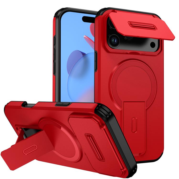 Custodia per telefono con supporto MagSafe scorrevole Camshield, For iPhone 17e / 16e, For iPhone 17 Pro Max, For iPhone 17 Pro