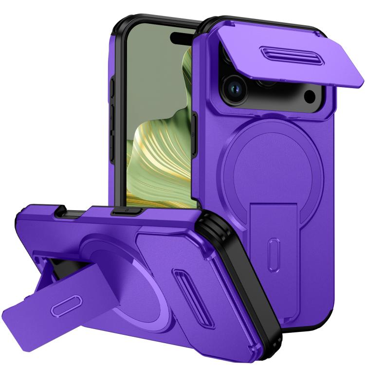 Custodia per telefono con supporto MagSafe scorrevole Camshield, For iPhone 17e / 16e, For iPhone 17 Pro Max, For iPhone 17 Pro