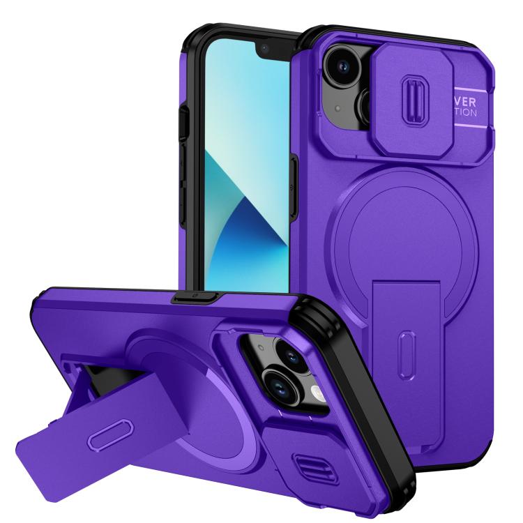 Custodia per telefono con supporto MagSafe scorrevole Camshield, For iPhone 15, For iPhone 14 / 13, For iPhone 14 Pro
