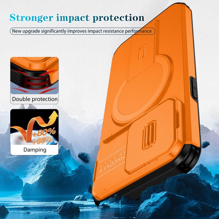 Custodia per telefono con supporto MagSafe scorrevole Camshield, For iPhone 15 Pro Max, For iPhone 15 Pro, For iPhone 15 Plus / 14 Plus