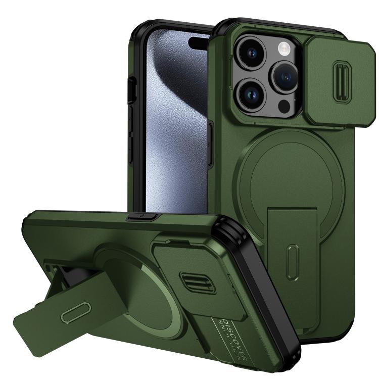 Custodia per telefono con supporto MagSafe scorrevole Camshield, For iPhone 15 Pro Max, For iPhone 15 Pro, For iPhone 15 Plus / 14 Plus