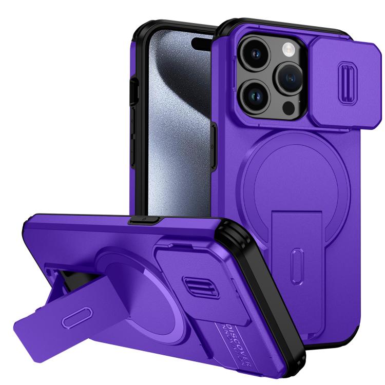 Custodia per telefono con supporto MagSafe scorrevole Camshield, For iPhone 15 Pro Max, For iPhone 15 Pro, For iPhone 15 Plus / 14 Plus