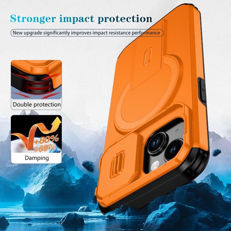 Custodia per telefono con supporto MagSafe scorrevole Camshield, For iPhone 15, For iPhone 14 / 13, For iPhone 14 Pro