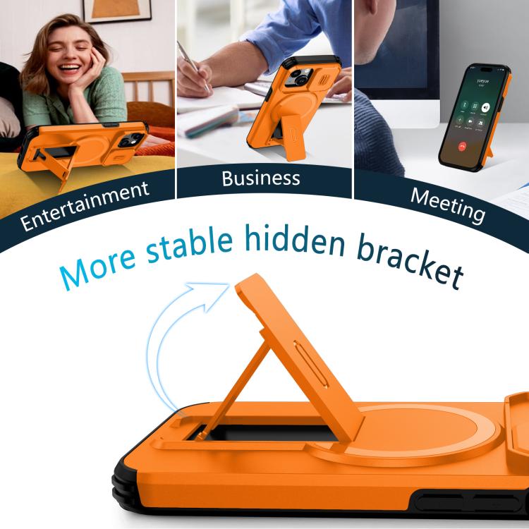 Custodia per telefono con supporto MagSafe scorrevole Camshield, For iPhone 15, For iPhone 14 / 13, For iPhone 14 Pro