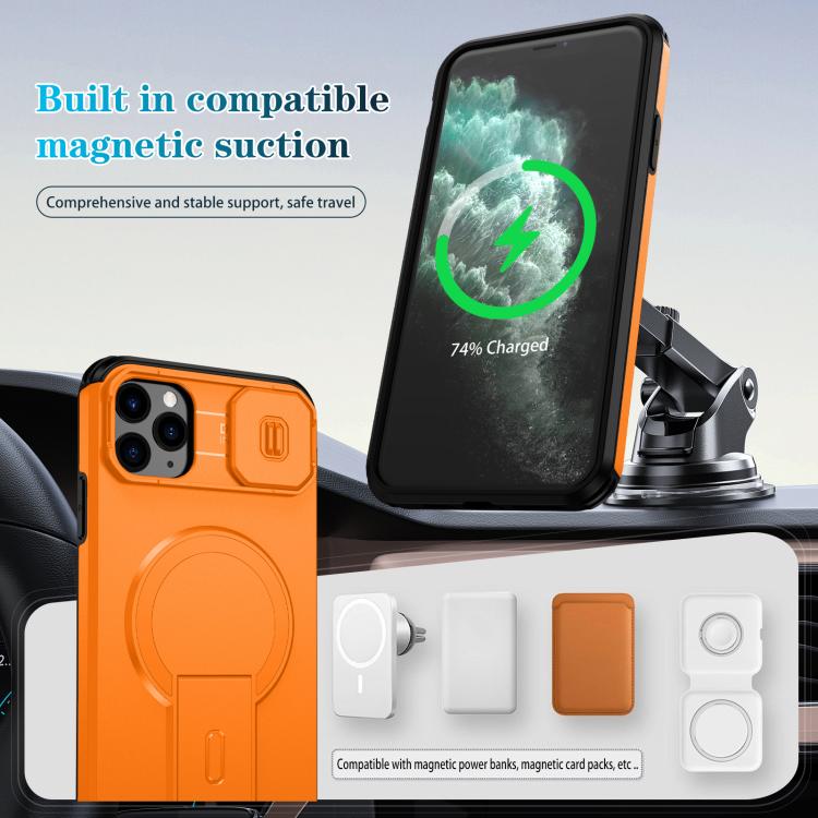 Custodia per telefono con supporto MagSafe scorrevole Camshield, For iPhone 11 Pro Max, For iPhone 11, For iPhone 11 Pro