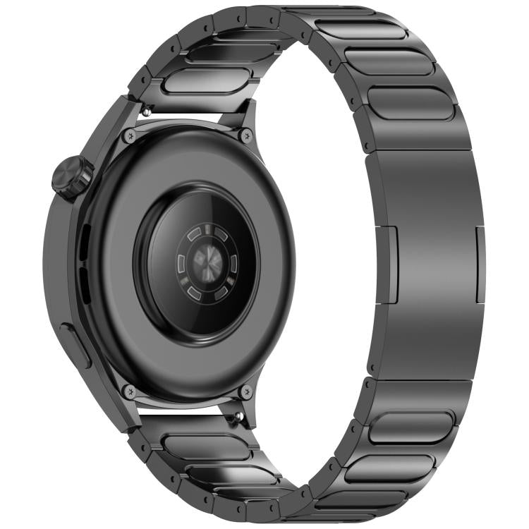 Cinturino per orologio in lega di titanio con fibbia rotonda a forma di I., 22mm