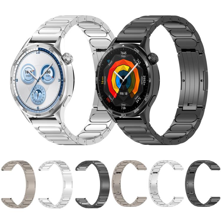 Cinturino per orologio in lega di titanio con fibbia rotonda a forma di I., 22mm