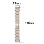 Cinturino per orologio in lega di titanio con fibbia rotonda a forma di I., 22mm