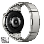 Cinturino per orologio in titanio con fibbia a sgancio laterale e bottone a una perlina ad arco., For Huawei Watch GT 6 Pro