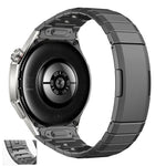 Cinturino per orologio in titanio con fibbia a sgancio laterale e bottone a una perlina ad arco., For Huawei Watch GT 6 Pro