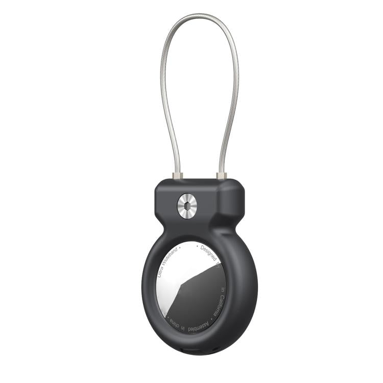Localizzatore di posizionamento con cavo in acciaio e copertura protettiva antifurto, For AirTag 2nd Gen / AirTag 1st Gen