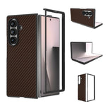 Custodia protettiva per telefono con texture in fibra di carbonio., For Galaxy Z Fold8 Ultra 5G, For Samsung Galaxy Z Fold7 5G