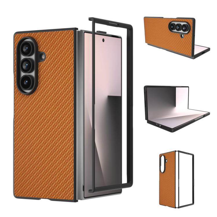 Custodia protettiva per telefono con texture in fibra di carbonio., For Galaxy Z Fold8 Ultra 5G, For Samsung Galaxy Z Fold7 5G