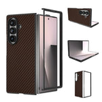 Custodia protettiva per telefono con texture in fibra di carbonio., For Galaxy Z Fold8 Ultra 5G, For Samsung Galaxy Z Fold7 5G