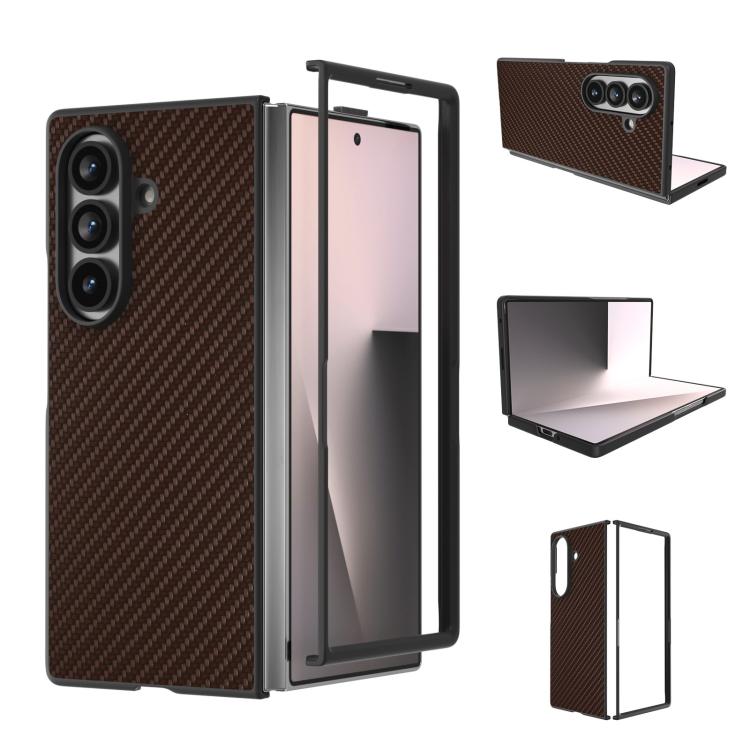 Custodia protettiva per telefono con texture in fibra di carbonio., For Galaxy Z Fold8 Ultra 5G, For Samsung Galaxy Z Fold7 5G
