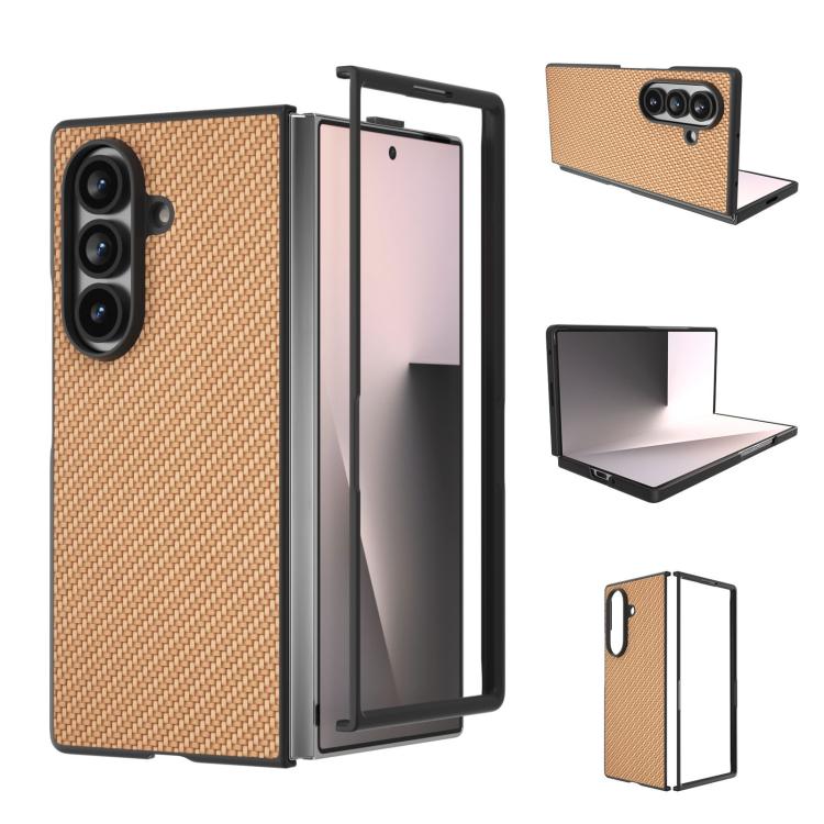 Custodia protettiva per telefono con texture in fibra di carbonio., For Galaxy Z Fold8 Ultra 5G, For Samsung Galaxy Z Fold7 5G