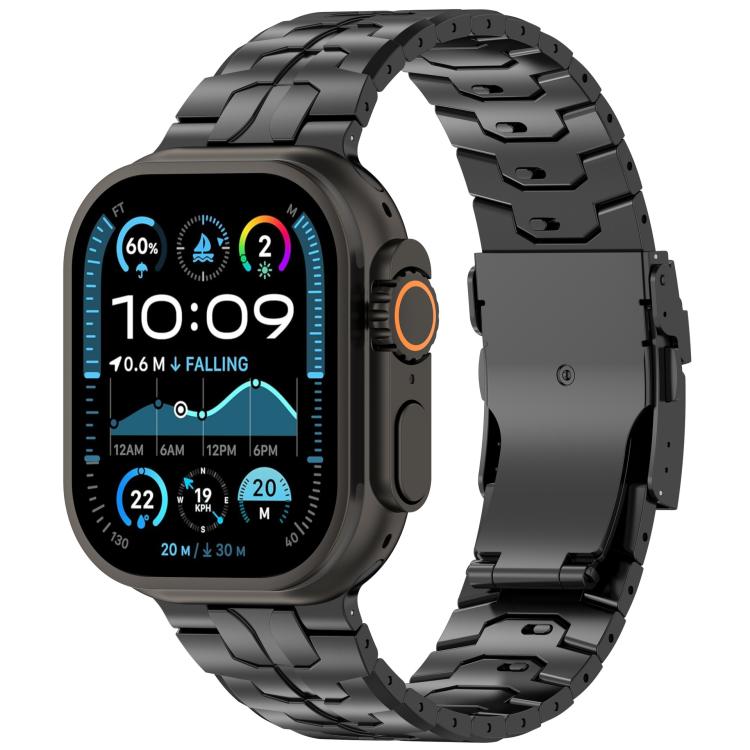 Cinturino per orologio in lega di titanio con chiusura di sicurezza removibile., For Apple Watch 46mm / 49mm / 45mm / 44mm, For Apple Watch 42mm / 41mm / 40mm / 38mm