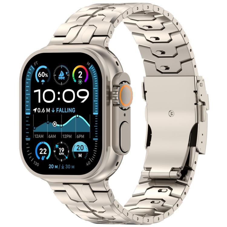 Cinturino per orologio in lega di titanio con chiusura di sicurezza removibile., For Apple Watch 46mm / 49mm / 45mm / 44mm, For Apple Watch 42mm / 41mm / 40mm / 38mm