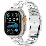 Cinturino per orologio in lega di titanio con chiusura di sicurezza removibile., For Apple Watch 46mm / 49mm / 45mm / 44mm, For Apple Watch 42mm / 41mm / 40mm / 38mm