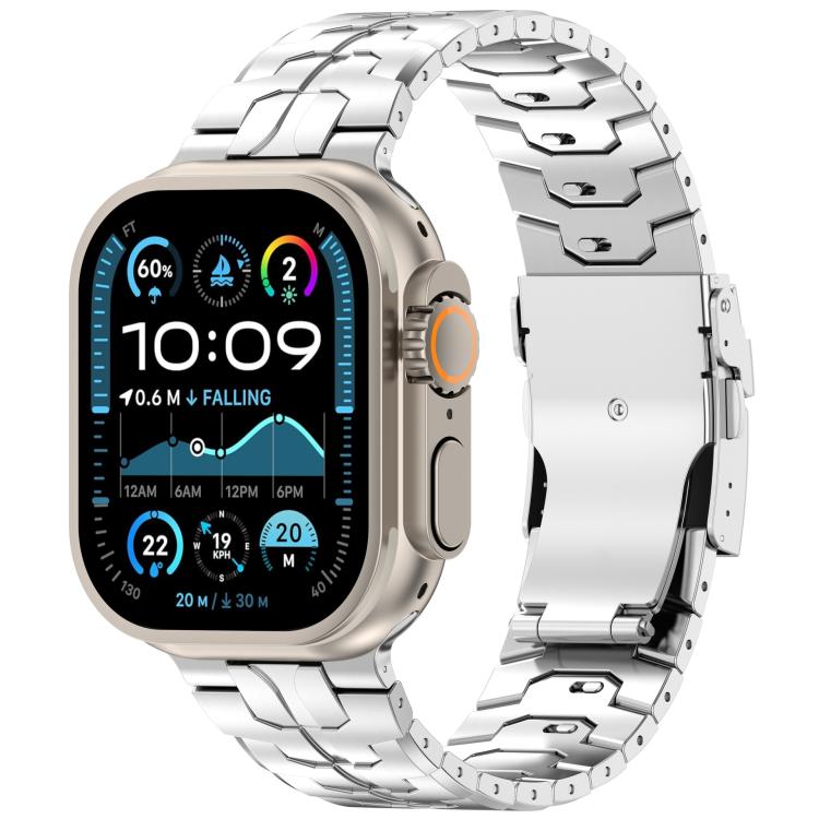 Cinturino per orologio in lega di titanio con chiusura di sicurezza removibile., For Apple Watch 46mm / 49mm / 45mm / 44mm, For Apple Watch 42mm / 41mm / 40mm / 38mm