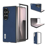 Custodia per telefono ABEEL in vera pelle + PC con texture litchi, For Galaxy Z Fold8 Ultra 5G, For Samsung Galaxy Z Fold7 5G