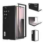 Custodia per telefono ABEEL in vera pelle + PC con texture litchi, For Galaxy Z Fold8 Ultra 5G, For Samsung Galaxy Z Fold7 5G