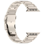 Cinturino per orologio in lega di titanio con chiusura di sicurezza a sgancio rapido a forma di I, For Apple Watch 46mm / 49mm / 45mm / 44mm, For Apple Watch 42mm / 41mm / 40mm / 38mm