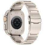 Cinturino per orologio in lega di titanio con chiusura di sicurezza a sgancio rapido a forma di I, For Apple Watch 46mm / 49mm / 45mm / 44mm, For Apple Watch 42mm / 41mm / 40mm / 38mm