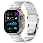 Cinturino per orologio in lega di titanio con chiusura di sicurezza a sgancio rapido a forma di I, For Apple Watch 46mm / 49mm / 45mm / 44mm, For Apple Watch 42mm / 41mm / 40mm / 38mm
