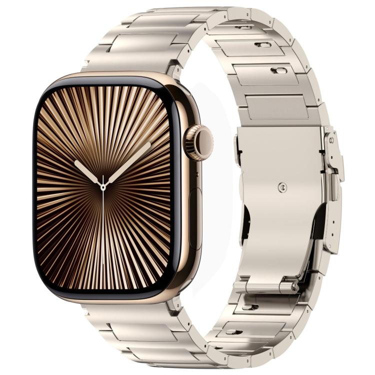 Cinturino per orologio in lega di titanio con chiusura di sicurezza a sgancio rapido a forma di I, For Apple Watch 46mm / 49mm / 45mm / 44mm, For Apple Watch 42mm / 41mm / 40mm / 38mm