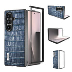 Custodia per telefono ABEEL in vera pelle con texture effetto coccodrillo., For Galaxy Z Fold8 Ultra 5G, For Samsung Galaxy Z Fold7 5G